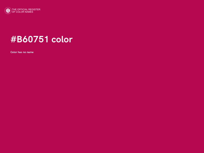 #B60751 color image
