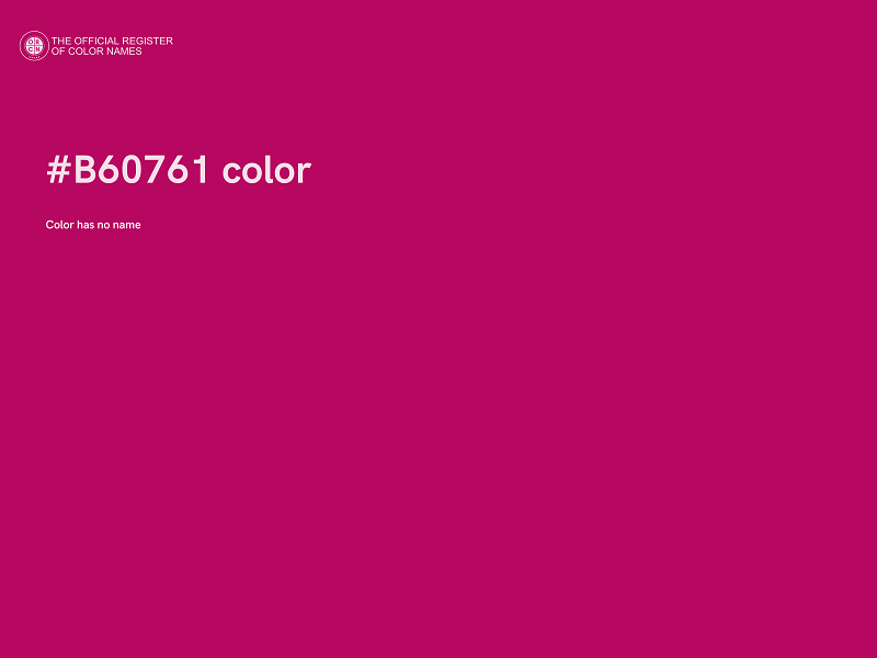 #B60761 color image