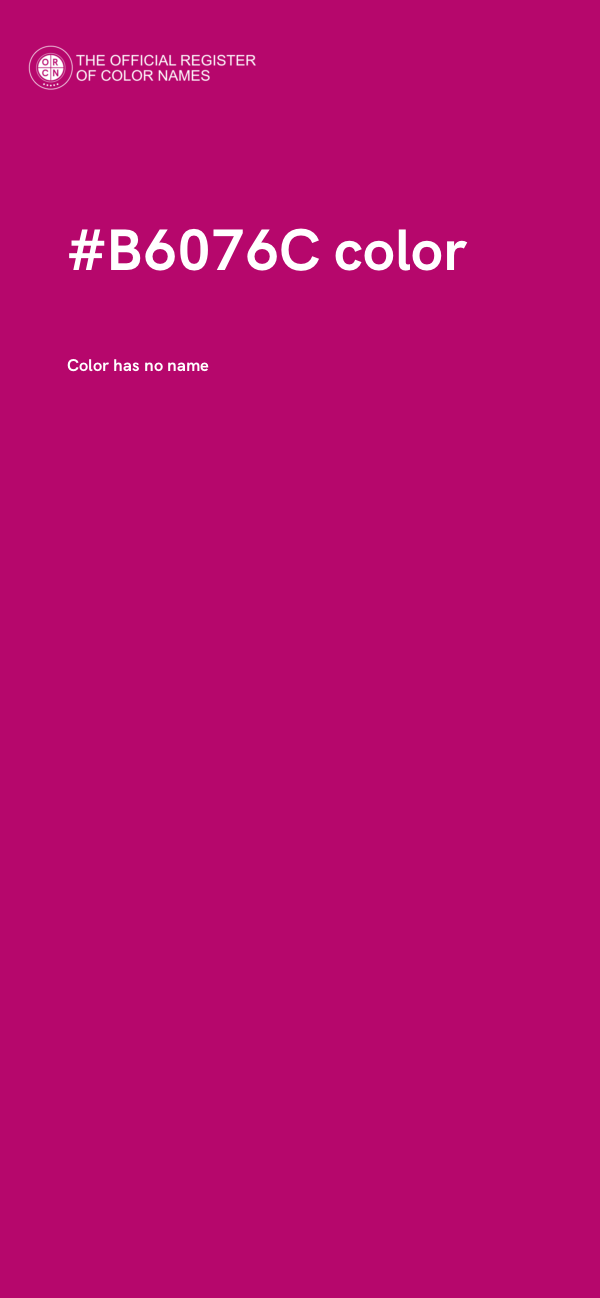 #B6076C color image