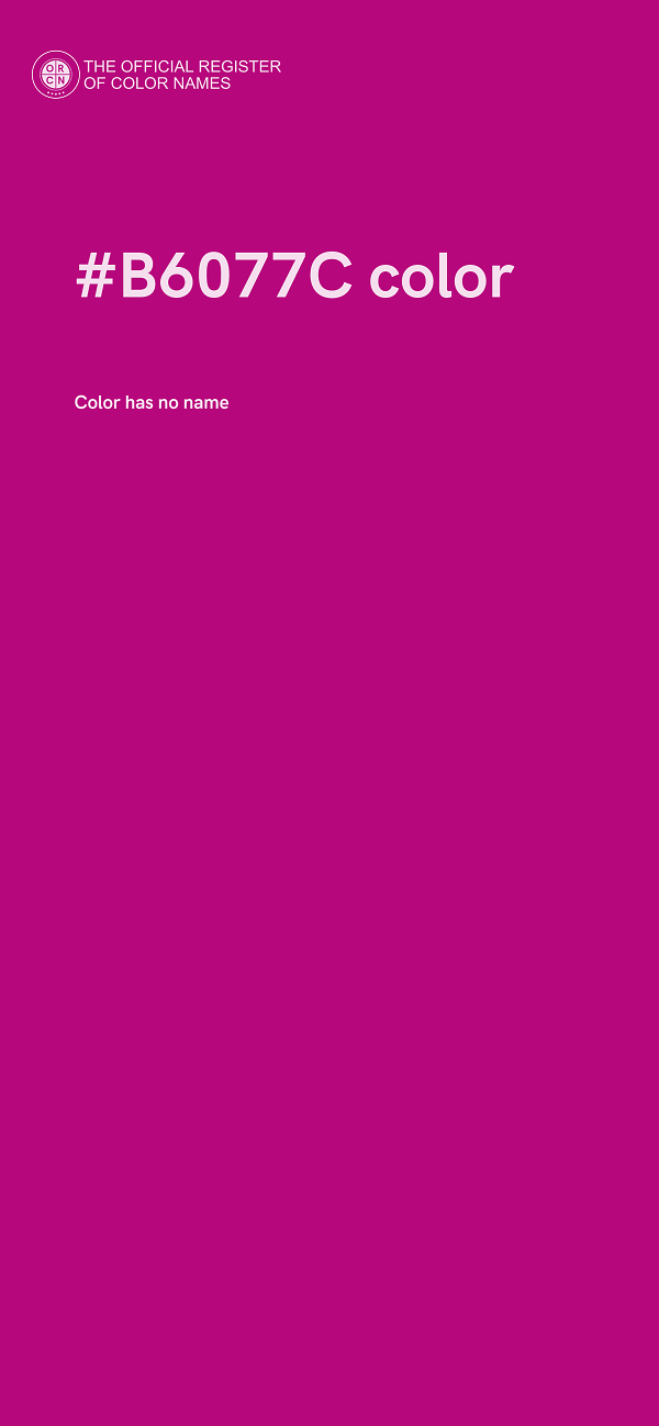 #B6077C color image
