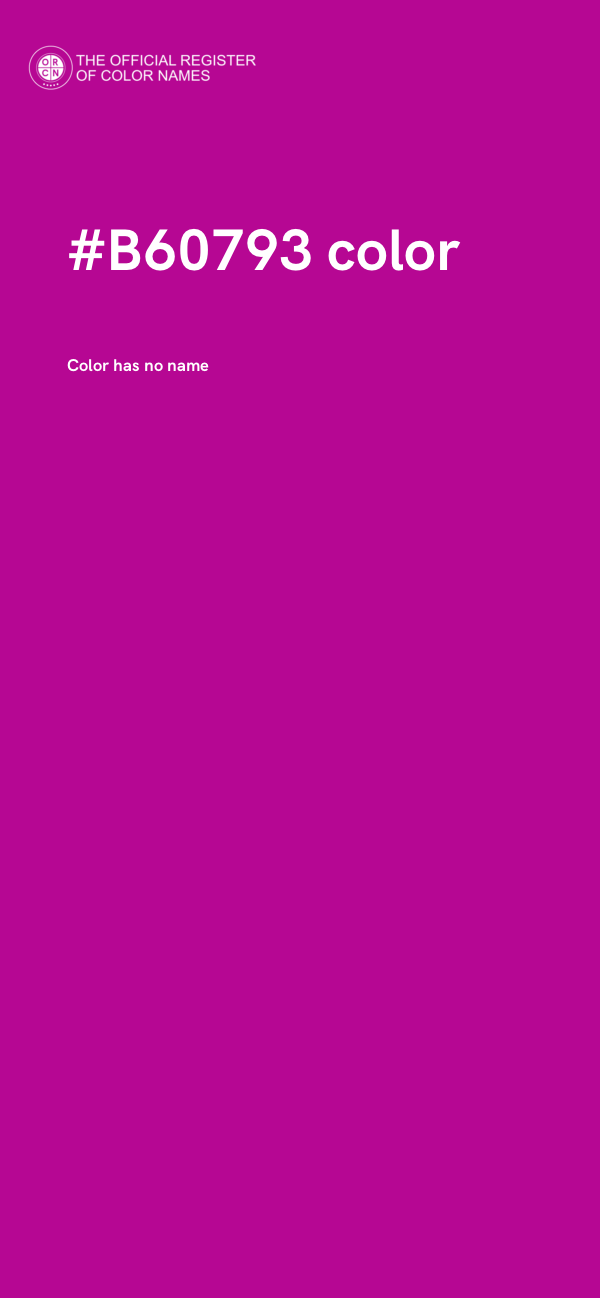 #B60793 color image