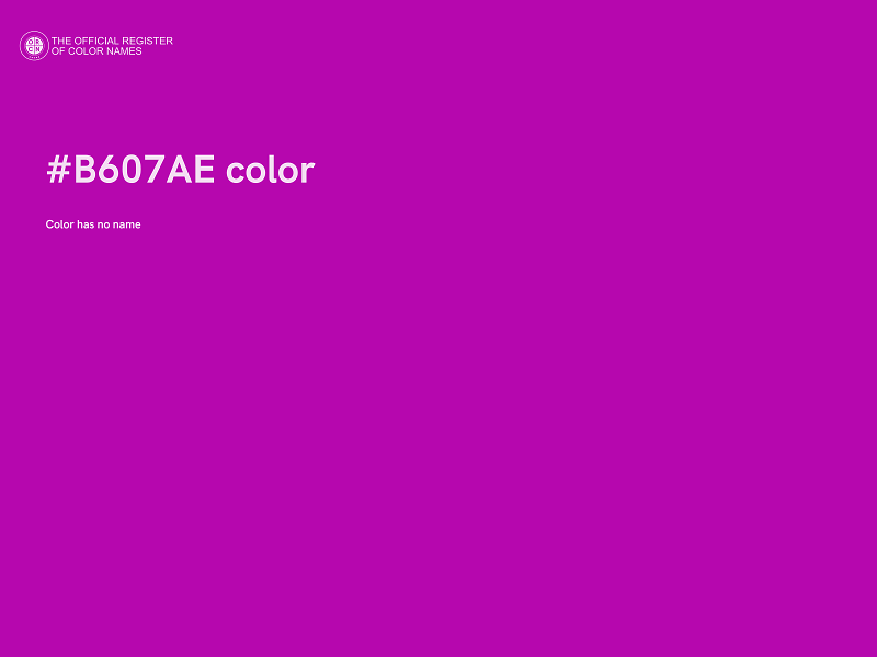 #B607AE color image