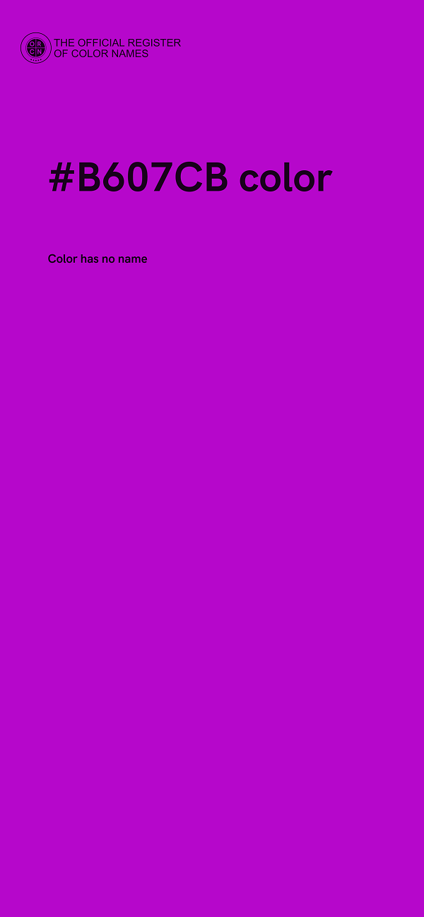 #B607CB color image