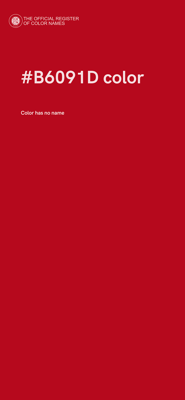 #B6091D color image
