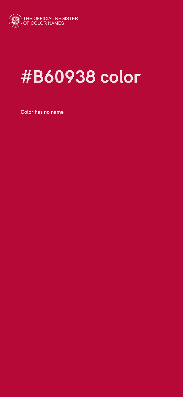 #B60938 color image