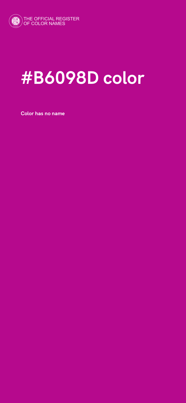 #B6098D color image