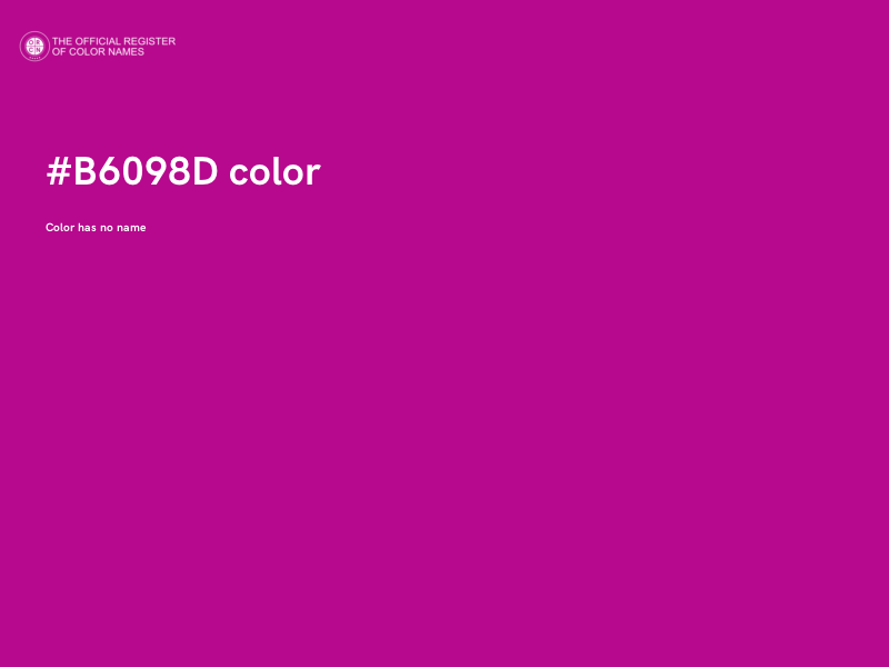 #B6098D color image