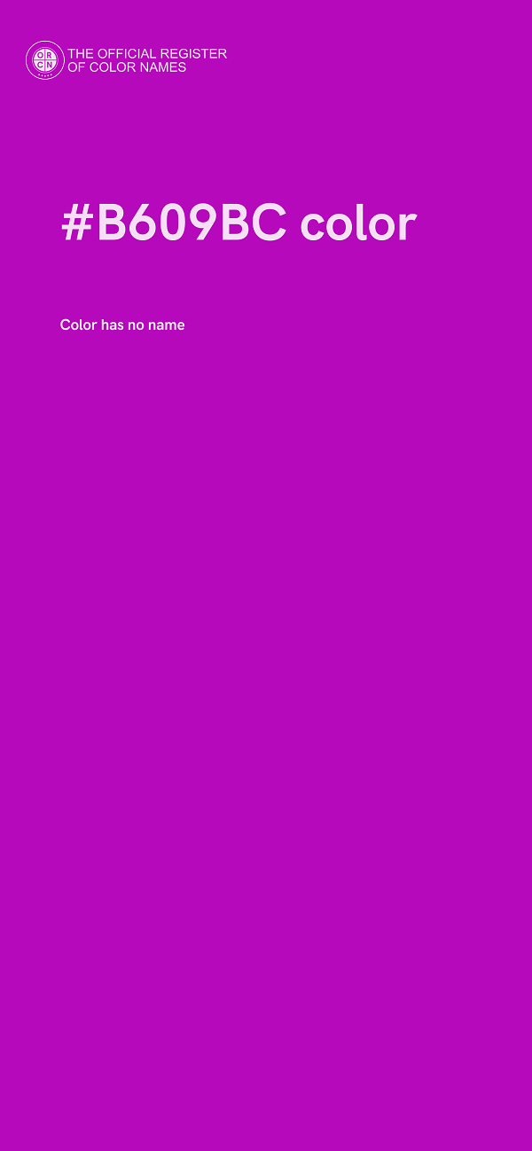 #B609BC color image