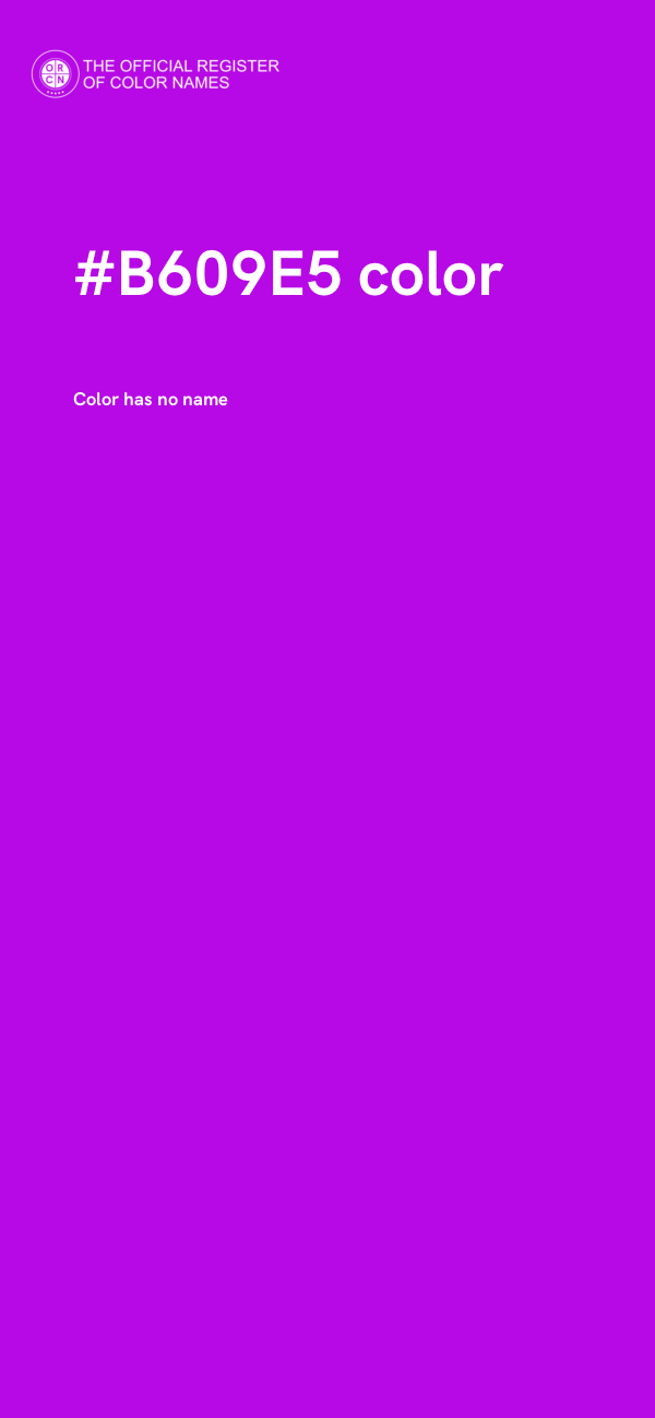 #B609E5 color image