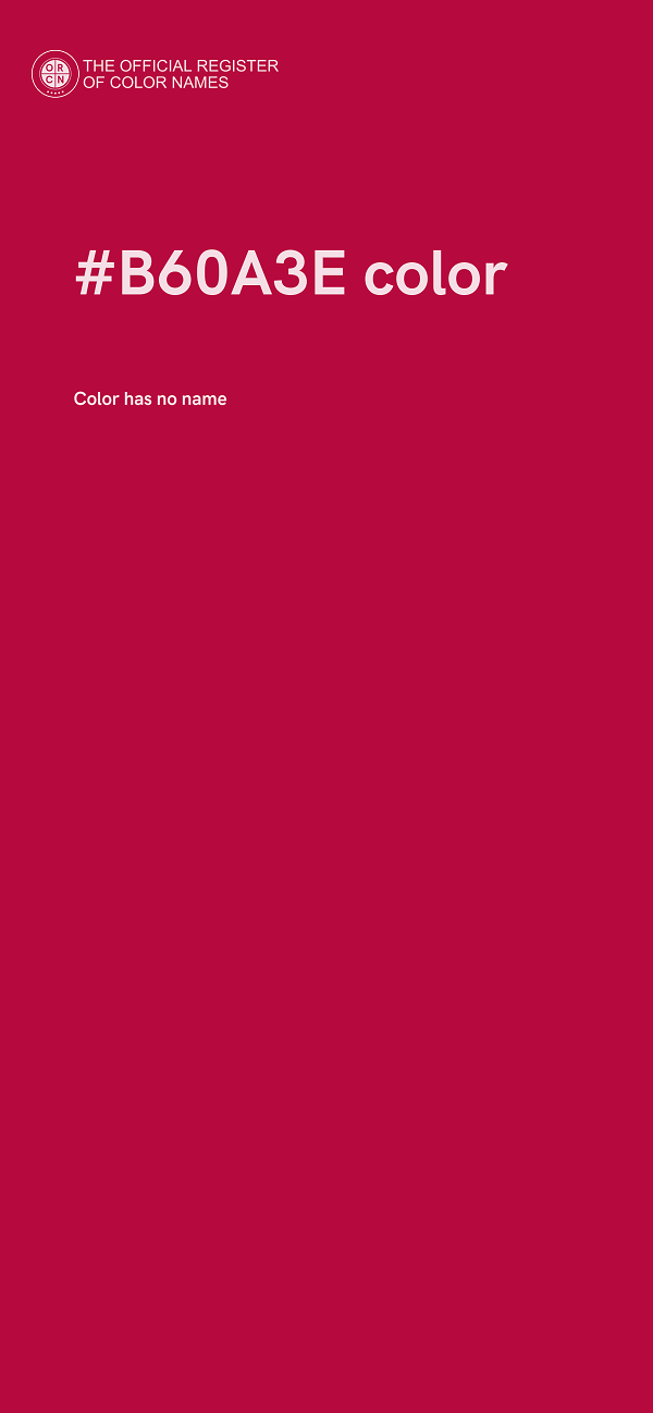 #B60A3E color image