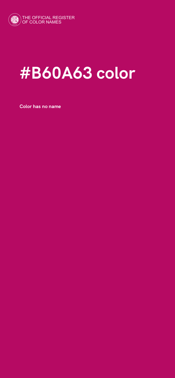 #B60A63 color image