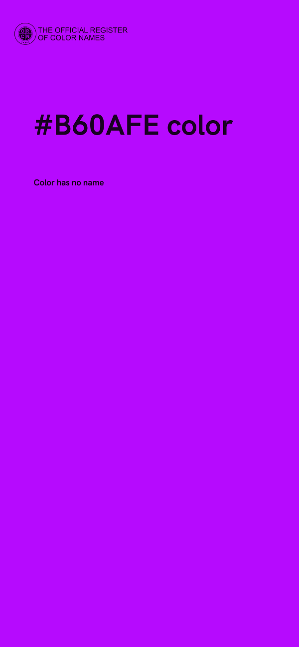 #B60AFE color image