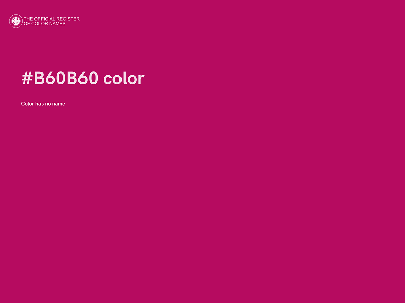 #B60B60 color image