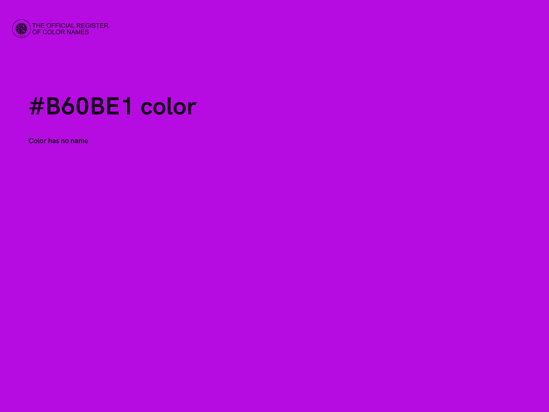 #B60BE1 color image