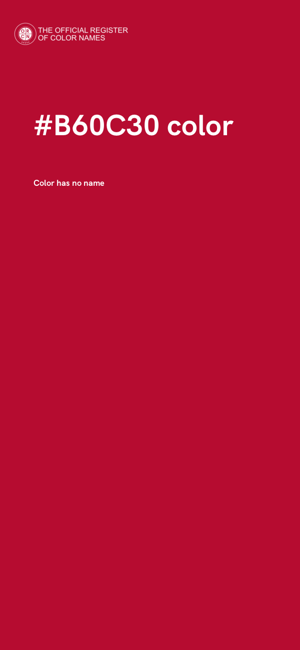 #B60C30 color image