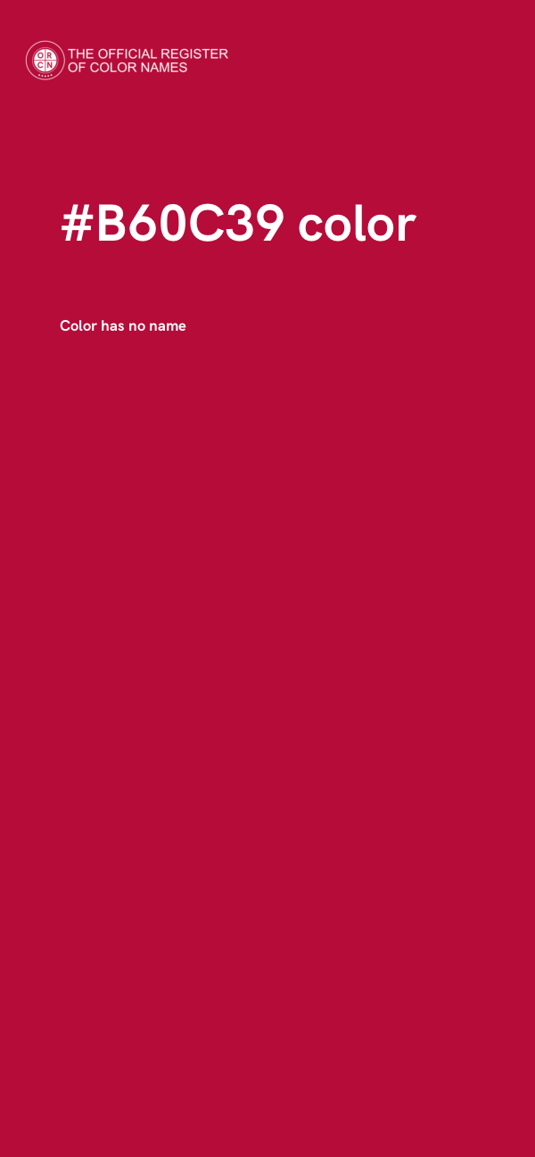 #B60C39 color image