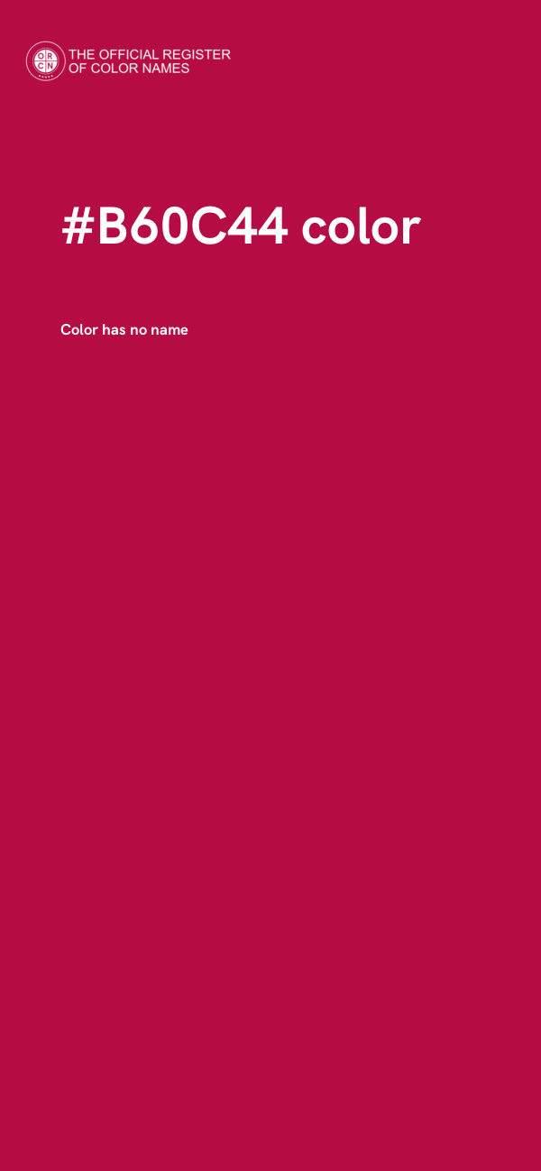 #B60C44 color image