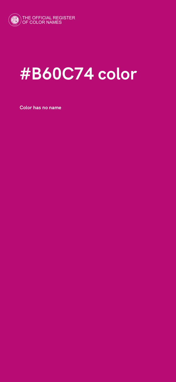 #B60C74 color image
