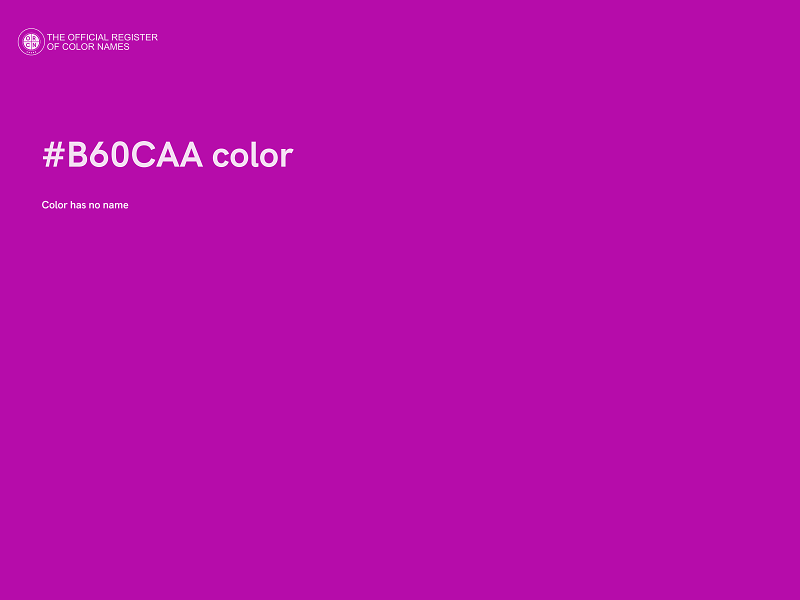 #B60CAA color image