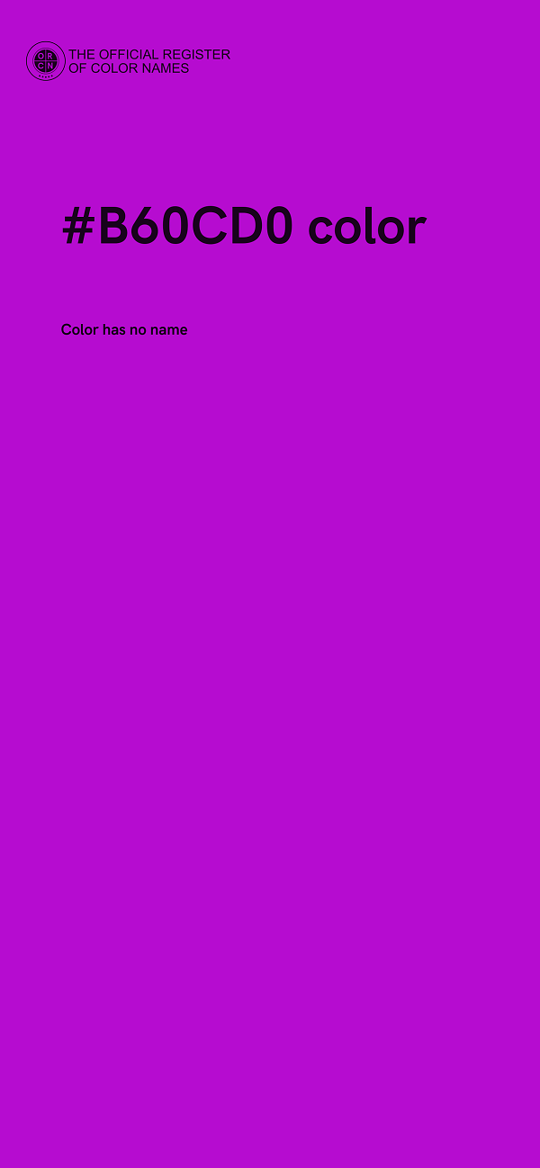 #B60CD0 color image