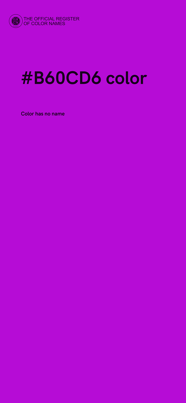 #B60CD6 color image