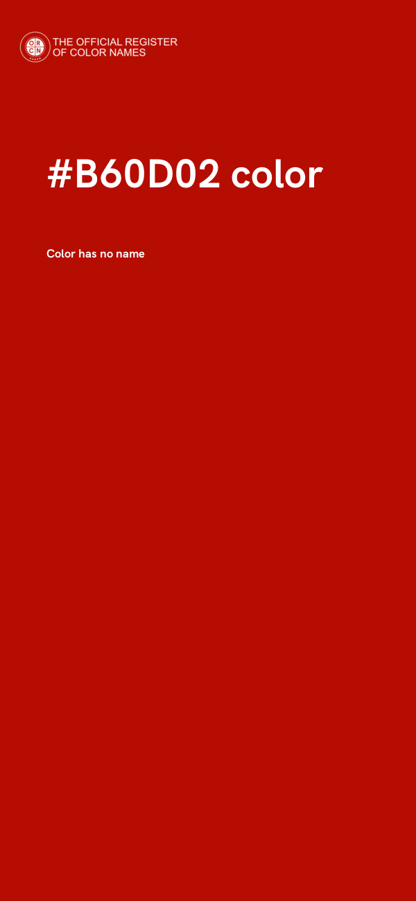 #B60D02 color image