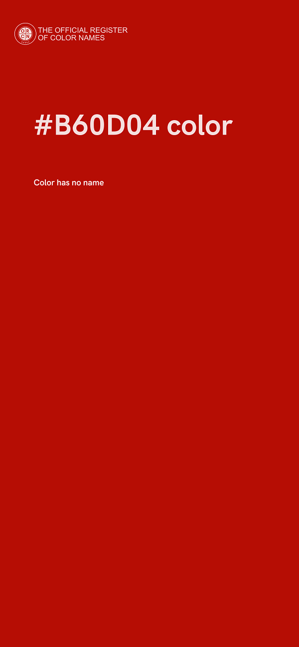 #B60D04 color image