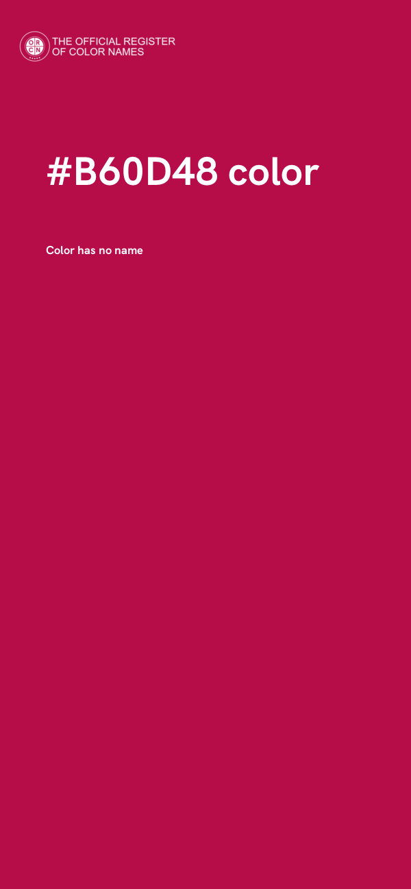 #B60D48 color image