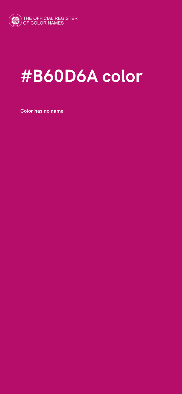 #B60D6A color image