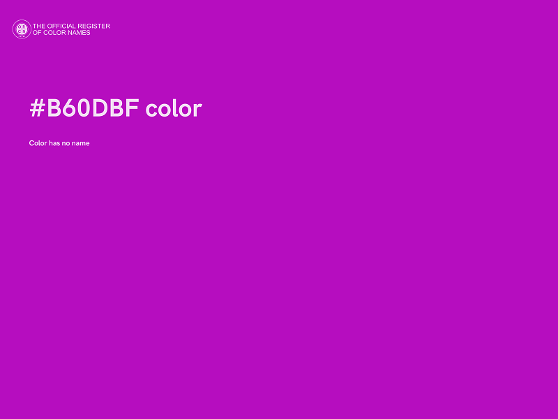 #B60DBF color image