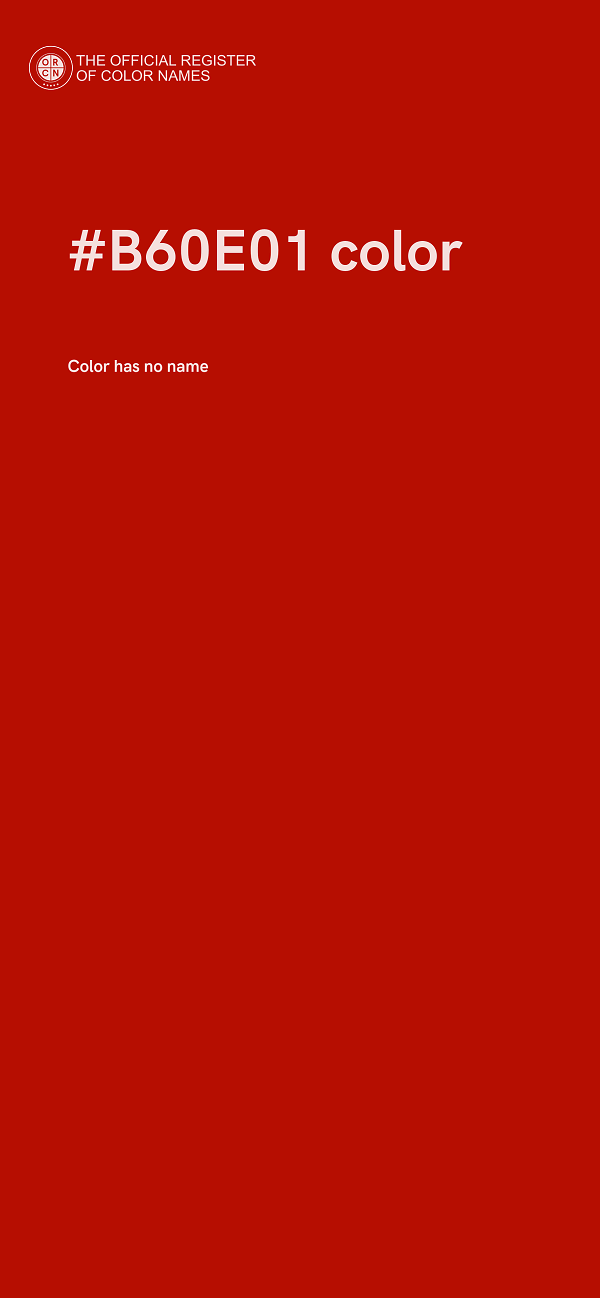 #B60E01 color image