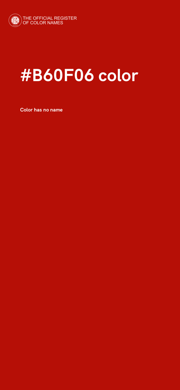 #B60F06 color image