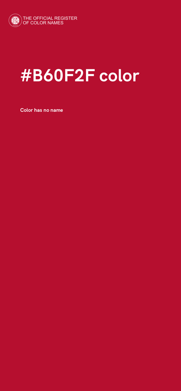 #B60F2F color image