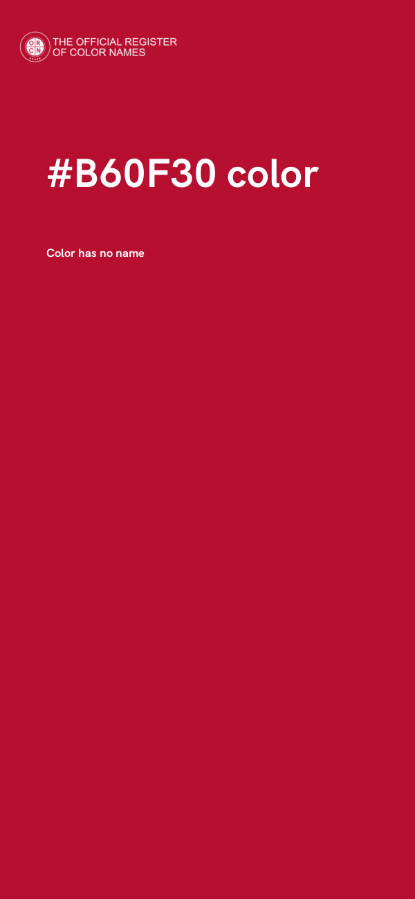 #B60F30 color image