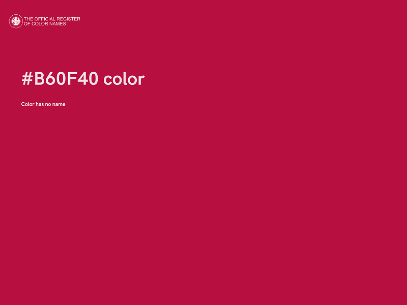 #B60F40 color image