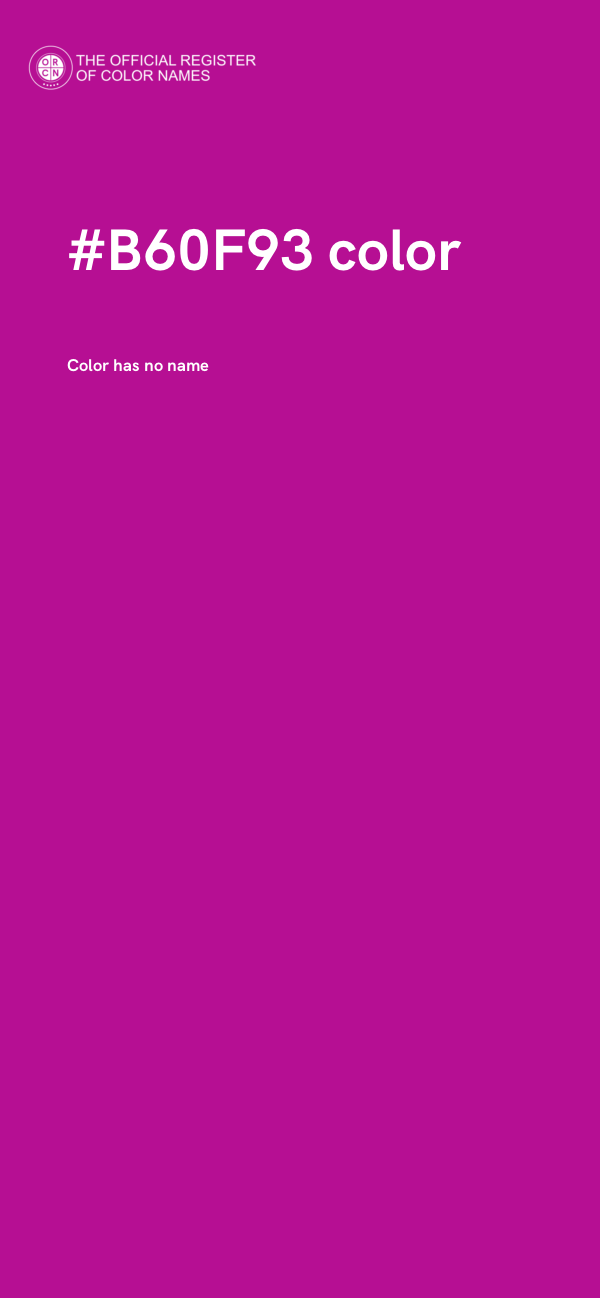 #B60F93 color image