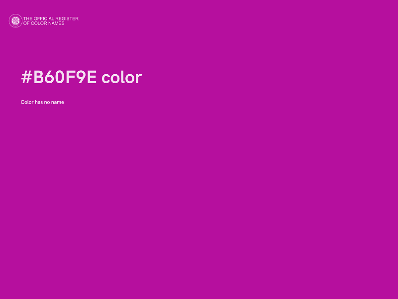 #B60F9E color image