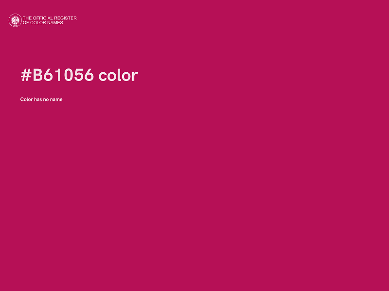 #B61056 color image