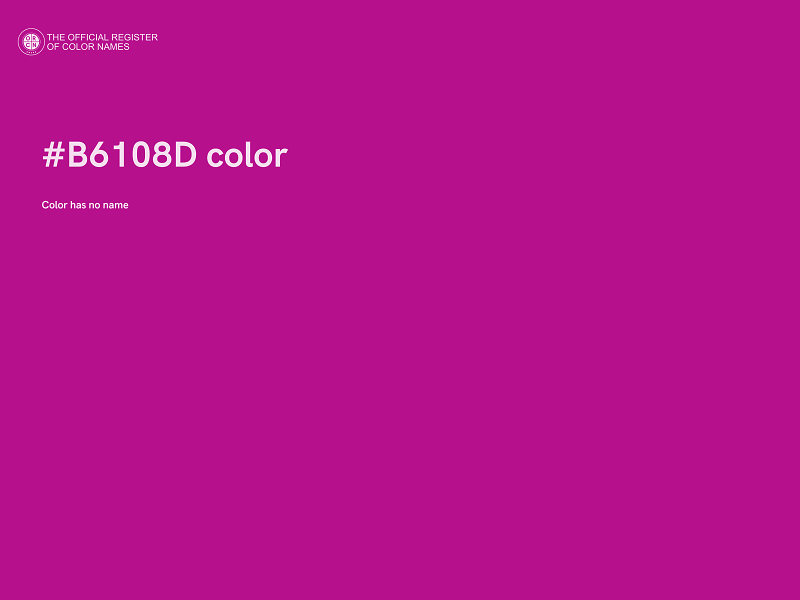 #B6108D color image