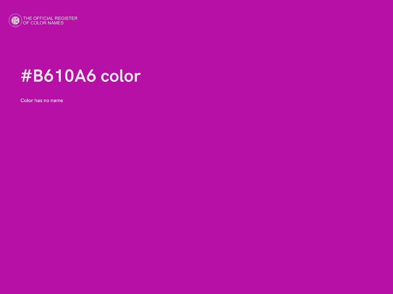 #B610A6 color image