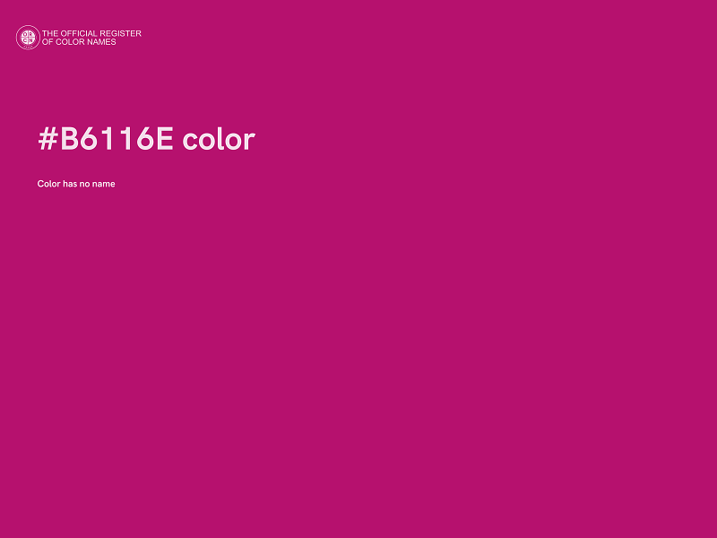 #B6116E color image