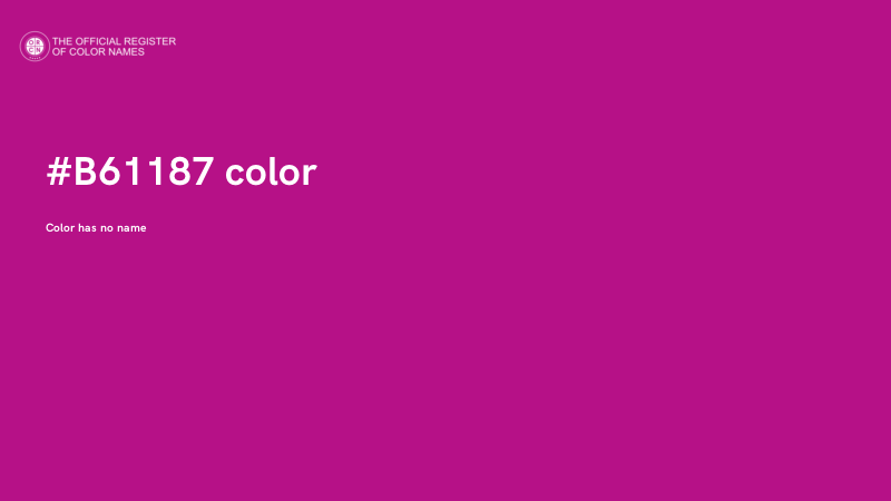 #B61187 color image
