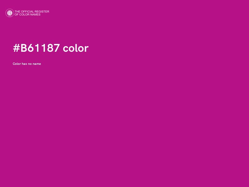 #B61187 color image