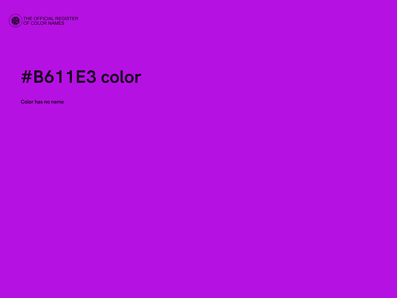 #B611E3 color image