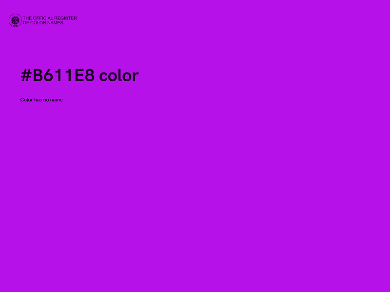 #B611E8 color image