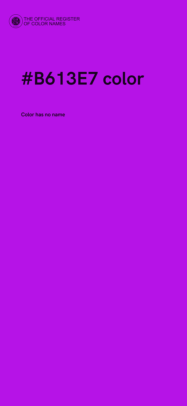 #B613E7 color image