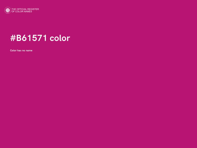 #B61571 color image