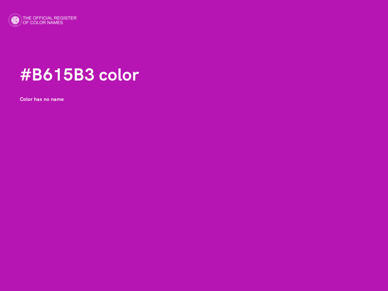 #B615B3 color image