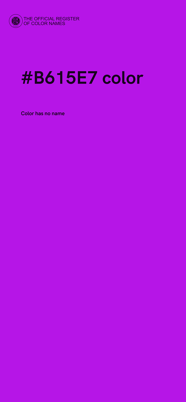 #B615E7 color image