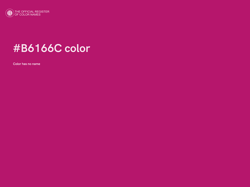 #B6166C color image